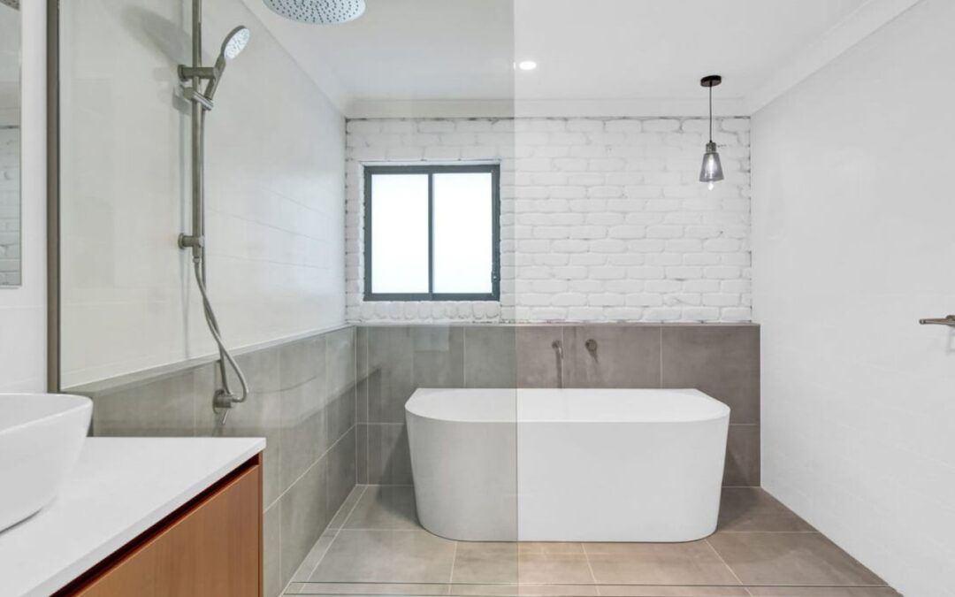 Dalmeny St Algester Minimalist Bathroom Renovation Before and After