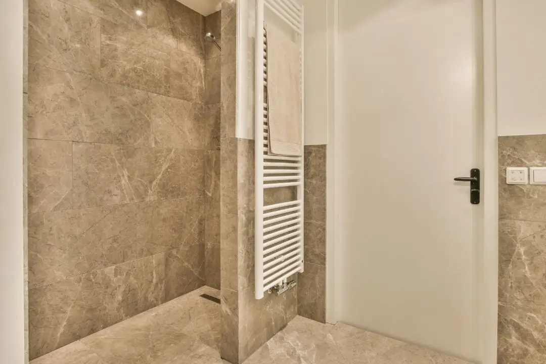 walk-in shower in an ensuite